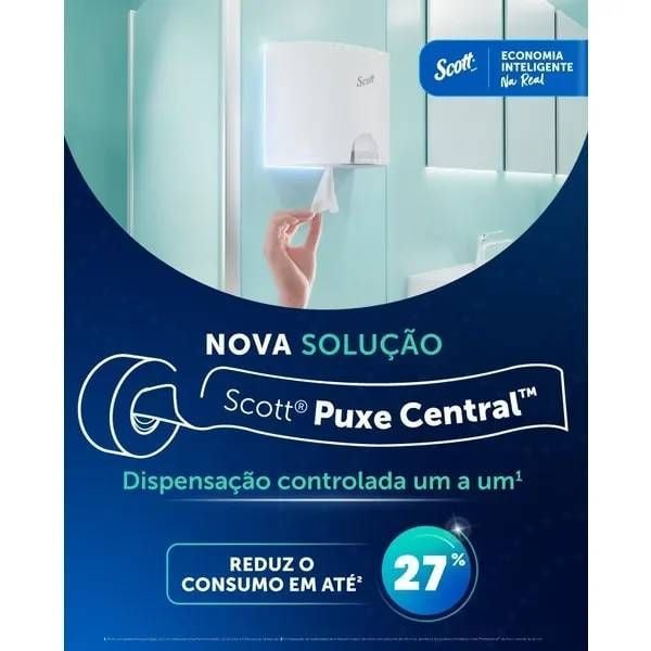 silkpin　6箱 Papel Toalha Rolo Scott® Puxe Central 200m - Caixa com 6